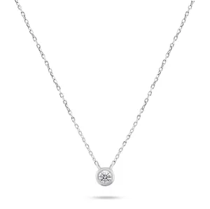 Brilio Silver Elegante Silberkette mit Zirkon NCL86W