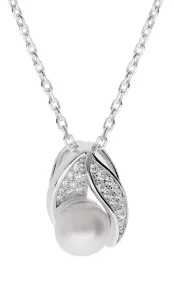 Brilio Silver ElegantElegante Silberkette mit echter Perle MPD0176B (Halskette, Anhänger)