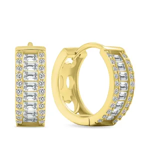 Brilio Silver Glitzernde vergoldete Ringe mit Zirkonen EA475Y