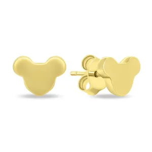 Brilio Silver Minimalistische vergoldete Ohrringe Mickey Mouse EA917Y
