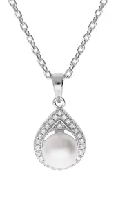 Brilio Silver Wunderschöne Silberkette mit echter Perle MP05320A (Halskette, Anhänger)