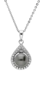 Brilio Silver Wunderschöne Silberkette mit echter Tahiti-Perle TA/MP05320A (Halskette, Anhänger)