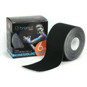 BronVit SPORT KINESIO TAPE CLASSIC Kinesio tape, schwarz, größe 6 M