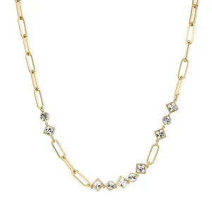 Brosway Schicke vergoldete Halskette mit klaren Kristallen Emphasis BEH06