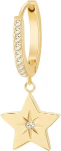 Brosway Vergoldeter Single Ohrring Stern mit Kristallen BHKE017EN