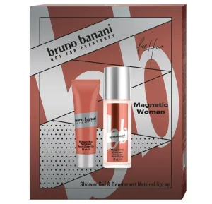 Bruno Banani Magnetic Woman - Deodorant Spray 75 ml + Duschgel 50 ml
