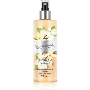 Bruno Banani Sunset Blossom Jasmine & Vanilla parfümiertes Spray für Körper und Haare für Damen 250 ml