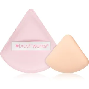 Brushworks Triangular Powder Puff Duo Schaumstoffapplikator für Make up