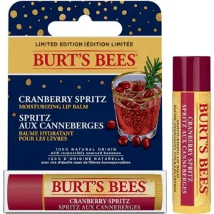 Burt’s Bees Festive Cranberry Spritz feuchtigkeitsspendender Balsam-Stick für die Lippen 4,25 g