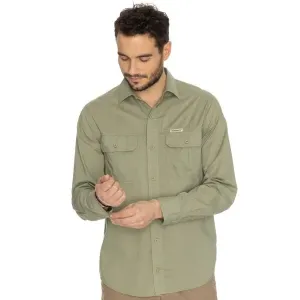 BUSHMAN LANAI Herrenhemd mit langen Ärmeln, khaki, größe XL