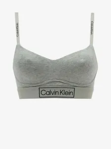 Calvin Klein REIMAGINED HERITAGE-LGHT LINED BRALETTE Sport BH, grau, größe XS