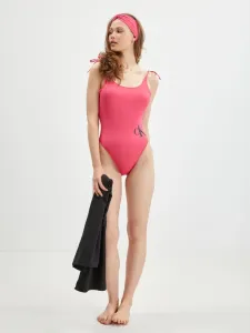 Calvin Klein Damen Set - einteiliger Badeanzug, Stirnband und Handtuch KW0KW02087-XI1 XL