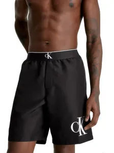 Calvin Klein MONOGRAM-LONG WAISTBAND Badehose, schwarz, größe M