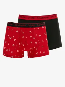 Calvin Klein HOL CTN 2PK-TRUNK 2PK Boxershorts, rot, größe M