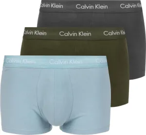 Calvin Klein 3 PACK LO RISE TRUNK Boxershorts, hellblau, größe S