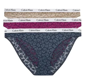 Calvin Klein 3 PACK - Damen Höschen Bikini QD3926E-6Q2 XS