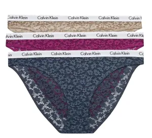 Calvin Klein 3 PACK - Damen Höschen Bikini QD3975E-6Q2 PLUS SIZE 3XL