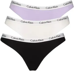 Calvin Klein 3 PACK - Damen Tanga PLUS SIZE QD3800E-HVN 3XL
