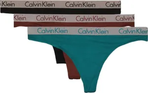 Calvin Klein 3 PACK - Damen Tanga QD3560E-IIL XS
