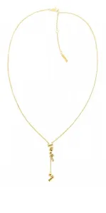 Calvin Klein Charmante vergoldete Halskette mit Kristallen 35000232