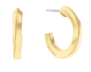 Calvin Klein Charmante vergoldete Ohrringe Sculptural 35000311