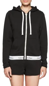 Calvin Klein TOP HOODIE FULL ZIP Damen Sweatshirt, schwarz, größe L