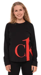 Calvin Klein SLEEP-L/S CREW NECK Langärmliges Damenshirt, schwarz, größe M