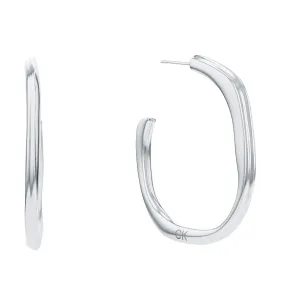 Calvin Klein Elegante runde Ohrringe aus Stahl Elemental 35000113