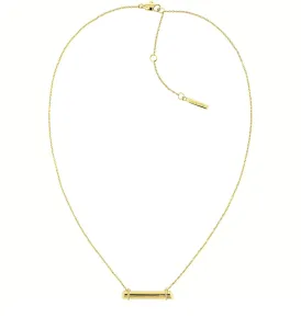 Calvin Klein Elegante vergoldete Halskette Elongated Linear 35000015