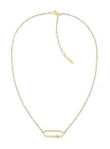 Calvin Klein Feine vergoldete Halskette mit Kristallen 35000186