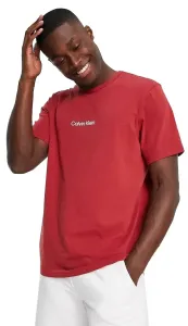 Calvin Klein S/S CREW NECK Herrenshirt, weinrot, größe XL