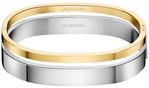Calvin Klein Luxus zweifarbiges Armband Hook KJ06JD20010 5,4 x 4,3 cm - XS