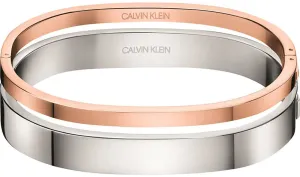 Calvin Klein Luxus zweifarbiges Armband Hook KJ06PD20020 5,4 x 4,3 cm - XS