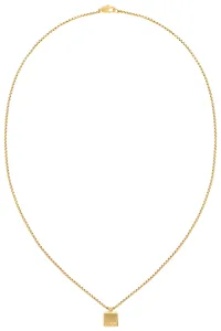 Calvin Klein Moderne vergoldete Halskette Sculptural 35000487