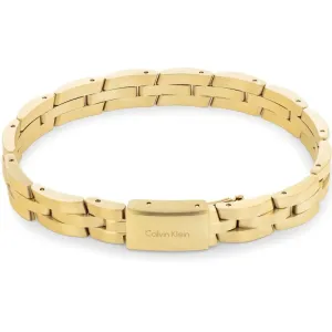 Calvin Klein Modisches vergoldetes Armband für Männer Link 35000066