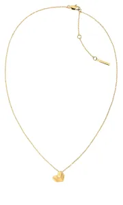 Calvin Klein Romantische vergoldete Halskette mit Herz In Love 35000036