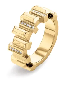 Calvin Klein Stilvoller vergoldeter Ring mit Kristallen Luster 35000333 52 mm