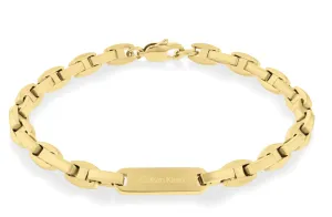 Calvin Klein Stilvolles vergoldetes Armband für Männer Essentials 35000412