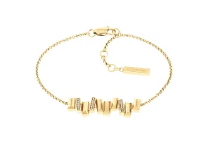 Calvin Klein Stilvolles vergoldetes Armband mit Ornament Luster 35000241