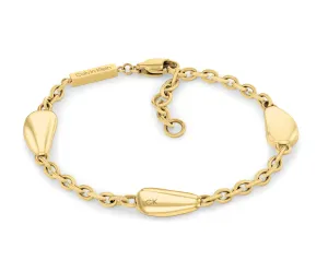 Calvin Klein Stilvolles vergoldetes Armband Radiant Drops 35000604