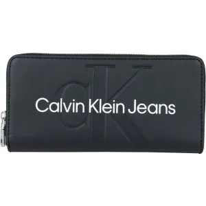 Calvin Klein SCULPTED MONO ZIP AROUND MONO Damen Geldbörse, schwarz, größe os