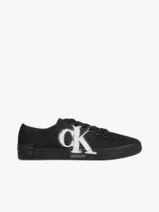 Calvin Klein VULC LOW OVERSIZED BRAND Flache Herren Sneaker, schwarz, größe 42