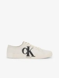 Calvin Klein VULC LOW OVERSIZED BRAND Flache Herren Sneaker, beige, größe 41