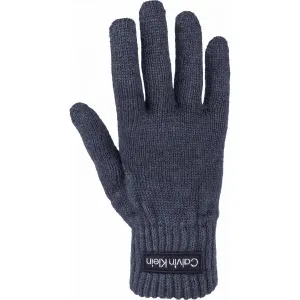 Calvin Klein FELT PATCH KNITTED GLOVES Handschuhe, blau, größe UNI