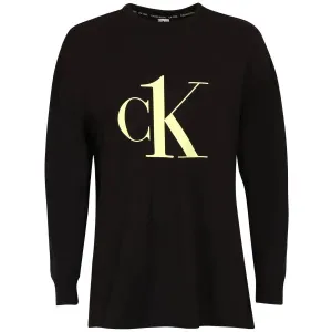Calvin Klein CK1 COTTON LW NEW-L/S SWEATSHIRT Damen Sweatshirt, schwarz, größe L