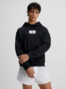 Calvin Klein ´96 TERRY LOUNGE-L/S HOODIE Herren Sweatshirt, schwarz, größe XL