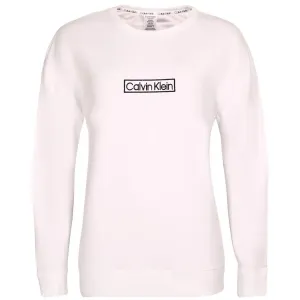 Calvin Klein REIMAGINED HER LW-L/S SWEATSHIRT Damen Sweatshirt, weiß, größe XS