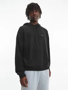 Calvin Klein MODERN COTTON LOUNGE-L/S HOODIE Herren Kapuzenpullover, schwarz, größe XL