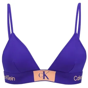Calvin Klein FIXED TRIANGLE-RP Bikini-Oberteil für Damen, blau, größe L