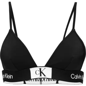 Calvin Klein FIXED TRIANGLE-RP Bikini-Oberteil für Damen, schwarz, größe L